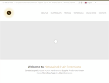 Tablet Screenshot of extensionscheveux.ca